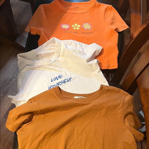 Cotton On Orange, White, and Brown Bundle - Picture 1 of 8